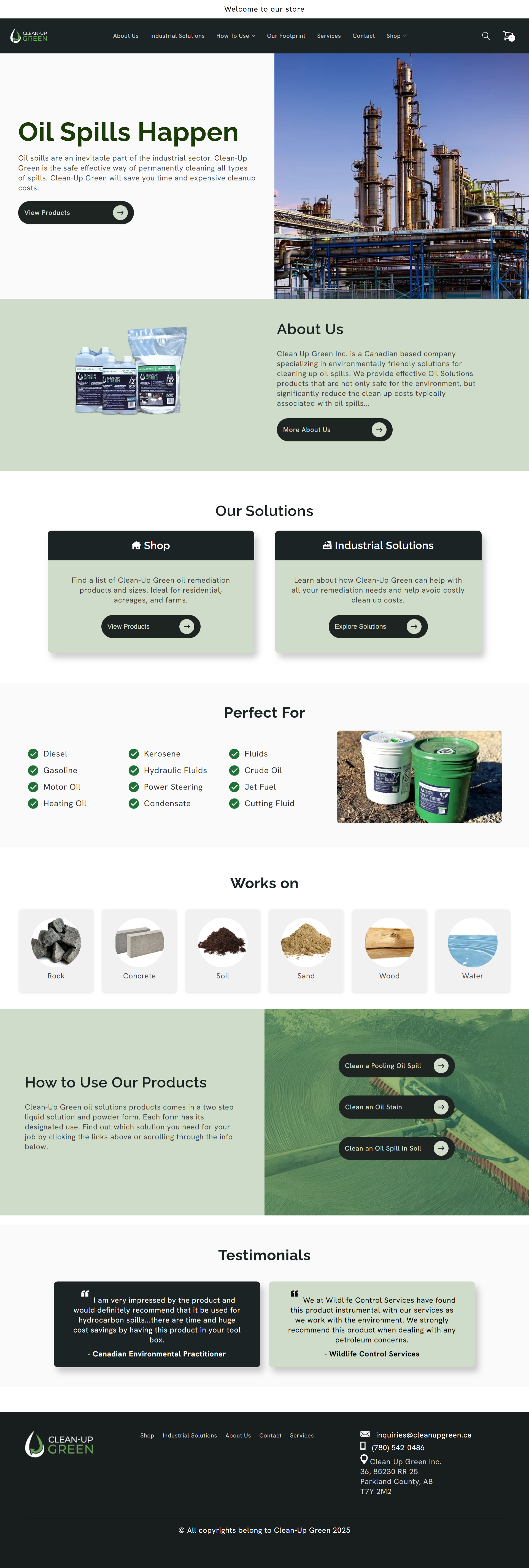 Homepage Screenshot