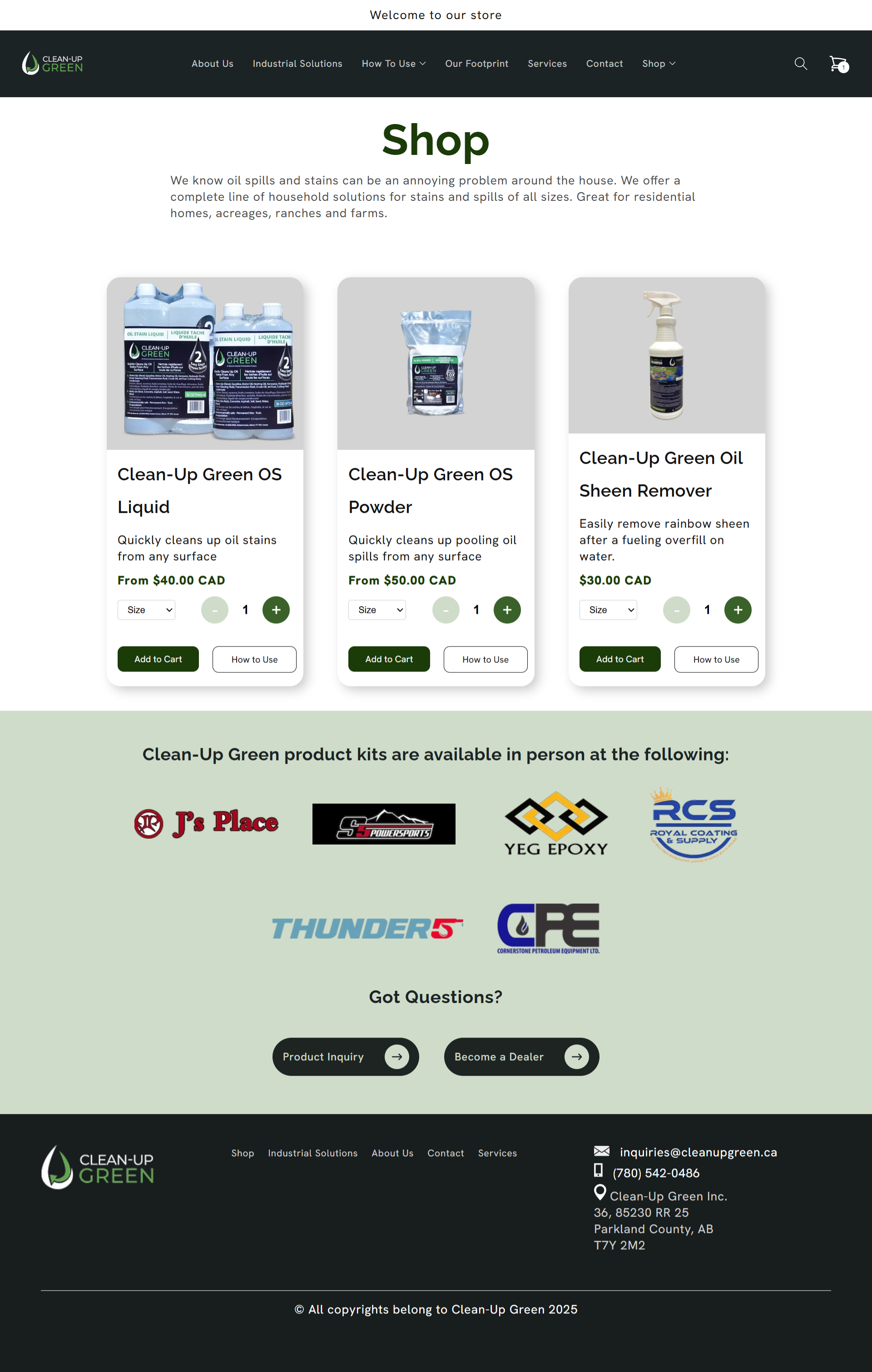 Cart and Checkout Screenshot